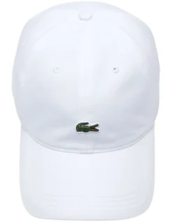 Lacoste Centre White Croc Cotton Cap -Myer Clothing Shop 851158360 4 720x928