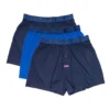 Loose Fit Knit Boxer 3 Pack In Blue