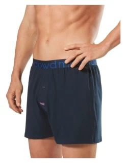 Loose Fit Knit Boxer 3 Pack In Blue -Myer Clothing Shop 851353660 3 720x928