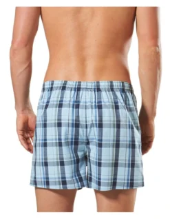 Woven Boxer 3 Pack In Blue 7 Woven Boxer 3 Pack In Blue -Myer Clothing Shop 851353840 4 720x928