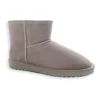 Short Sheepskin Ankle Boot In Light Grey