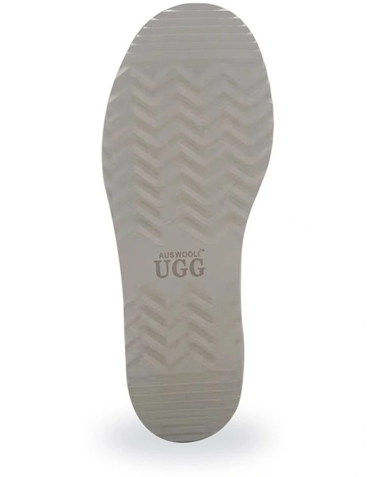 Short Sheepskin Ankle Boot In Light Grey 7 Short Sheepskin Ankle Boot In Light Grey - Image 7