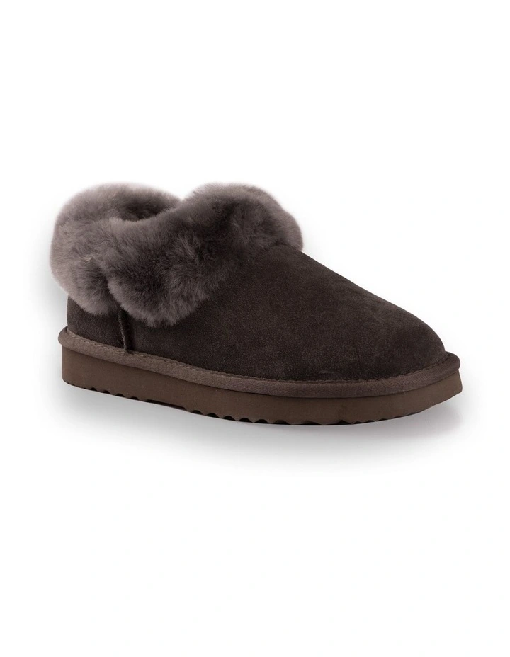 AUS WOOLI UGG UNISEX SHEEPSKIN WOOL TRADITIONAL ANKLE SLIPPERS Grey 1 AUS WOOLI UGG UNISEX SHEEPSKIN WOOL TRADITIONAL ANKLE SLIPPERS Grey
