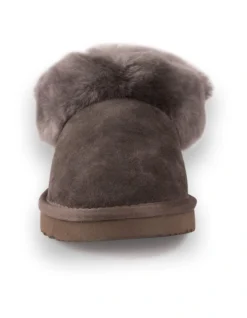 AUS WOOLI UGG UNISEX SHEEPSKIN WOOL TRADITIONAL ANKLE SLIPPERS Grey 10 AUS WOOLI UGG UNISEX SHEEPSKIN WOOL TRADITIONAL ANKLE SLIPPERS Grey -Myer Clothing Shop 851402350 5 720x928