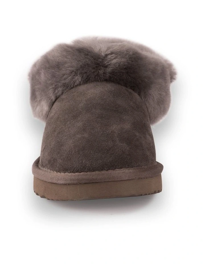 AUS WOOLI UGG UNISEX SHEEPSKIN WOOL TRADITIONAL ANKLE SLIPPERS Grey 5 AUS WOOLI UGG UNISEX SHEEPSKIN WOOL TRADITIONAL ANKLE SLIPPERS Grey - Image 5