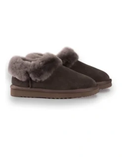 AUS WOOLI UGG UNISEX SHEEPSKIN WOOL TRADITIONAL ANKLE SLIPPERS Grey 11 AUS WOOLI UGG UNISEX SHEEPSKIN WOOL TRADITIONAL ANKLE SLIPPERS Grey -Myer Clothing Shop 851402350 6 720x928