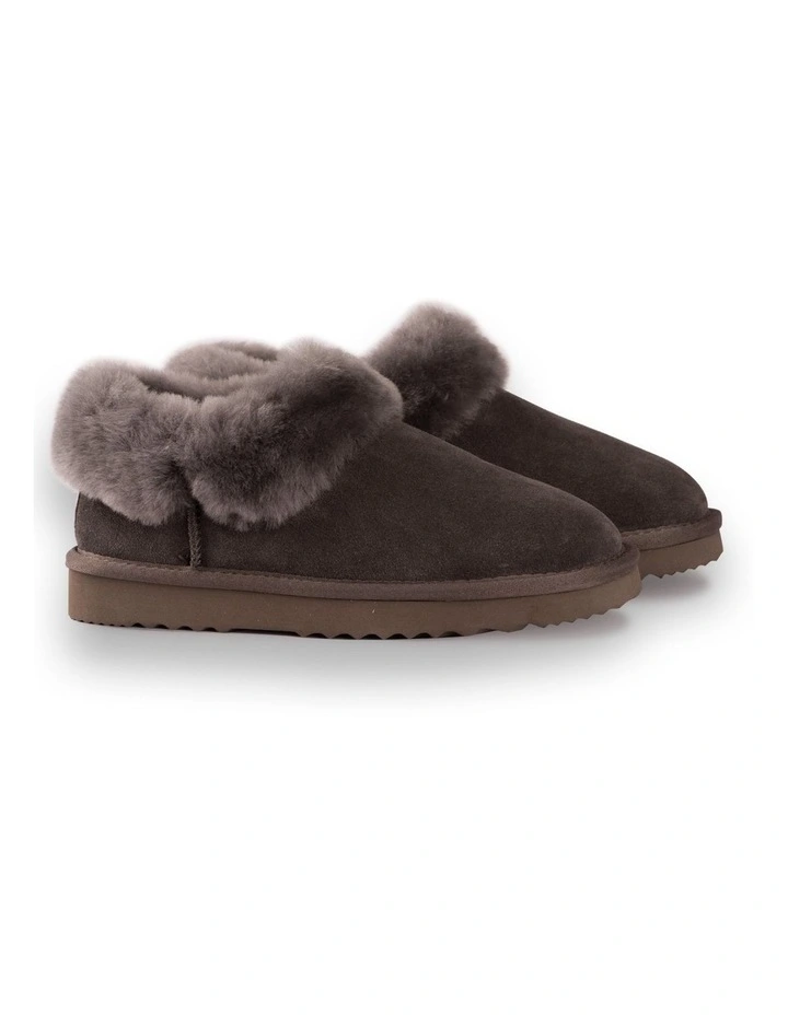 AUS WOOLI UGG UNISEX SHEEPSKIN WOOL TRADITIONAL ANKLE SLIPPERS Grey 6 AUS WOOLI UGG UNISEX SHEEPSKIN WOOL TRADITIONAL ANKLE SLIPPERS Grey - Image 6
