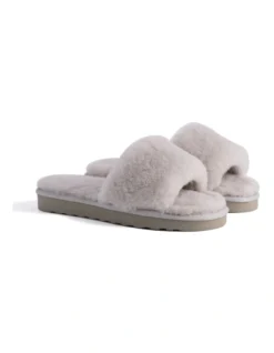AUS WOOLI UGG WOMEN SHEEPSKIN FLUFF SLIDE Light Grey 12 AUS WOOLI UGG WOMEN SHEEPSKIN FLUFF SLIDE Light Grey -Myer Clothing Shop 851402620 6 720x928