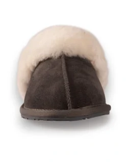 AUS WOOLI UGG UNISEX SHEEPSKIN WOOL SHELLEY Slippers Dark Grey -Myer Clothing Shop 851403610 5 720x928