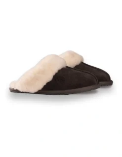 AUS WOOLI UGG UNISEX SHEEPSKIN WOOL SHELLEY Slippers Dark Grey -Myer Clothing Shop 851403610 6 720x928