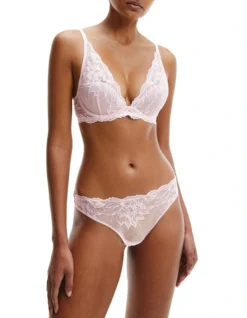 Calvin Klein Seductive Comfort Lotus Floral Thong In Pink 6 Calvin Klein Seductive Comfort Lotus Floral Thong In Pink -Myer Clothing Shop 851671810 851672890 3 720x928
