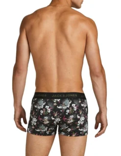 Jack & Jones Flower Microfibre Trunks Black 3 Pack -Myer Clothing Shop 851708800 3 720x928