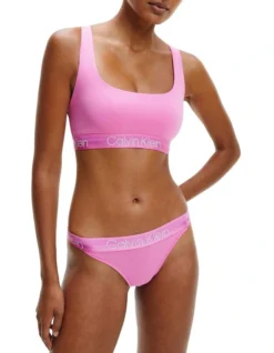 Calvin Klein Modern Structure Bralette Hollywood Pink