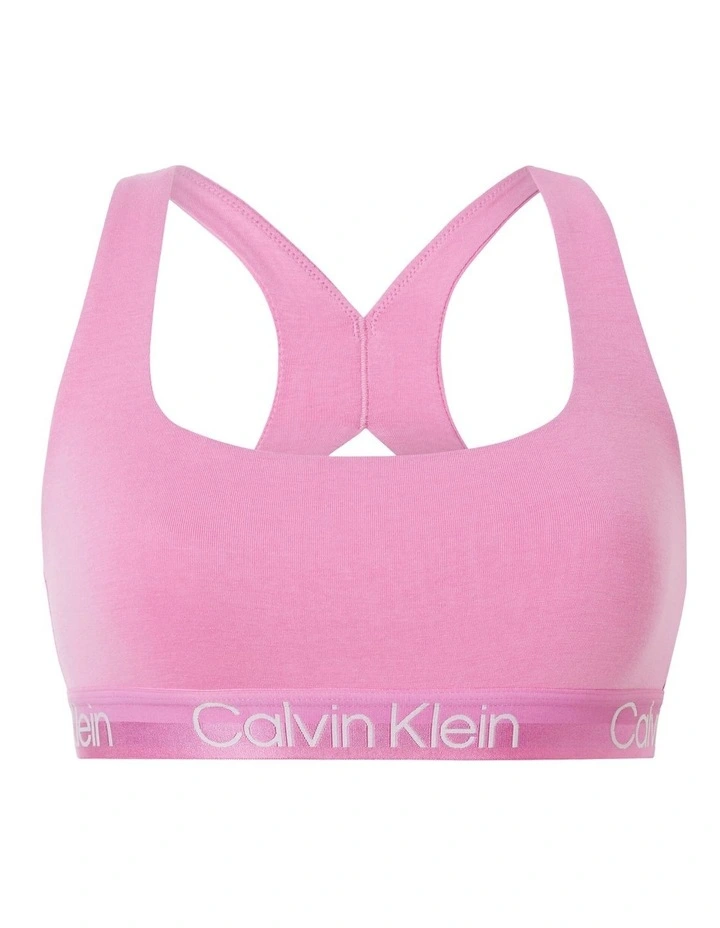 Calvin Klein Modern Structure Bralette Hollywood Pink 4 Calvin Klein Modern Structure Bralette Hollywood Pink - Image 4