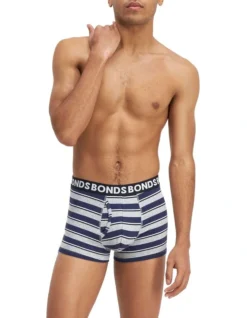 Bonds Everyday Stripe Trunks 3 Pack In Black And Blue -Myer Clothing Shop 851862430 3 720x928