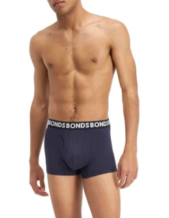 Bonds Everyday Stripe Trunks 3 Pack In Black And Blue -Myer Clothing Shop 851862430 6 720x928