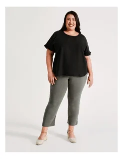 Regatta Wardrobe Staple Stretch Crop Pant Khaki Green