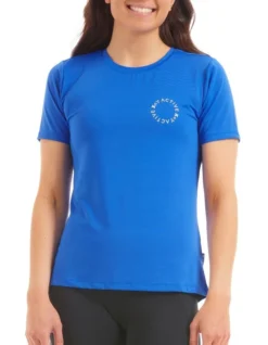 Active Slim Fit Tee In Blue