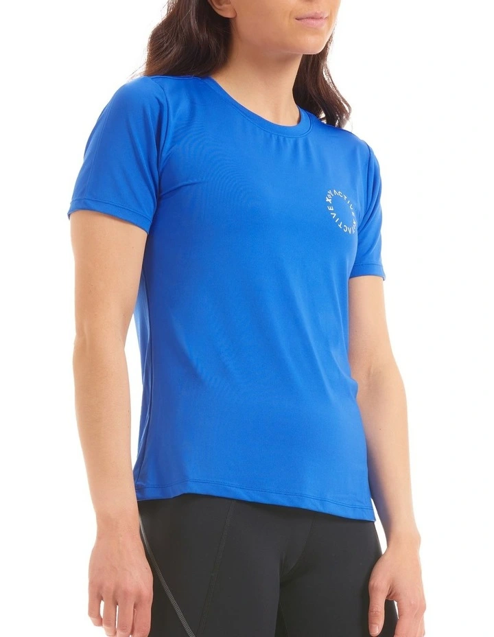 Active Slim Fit Tee In Blue 2 Active Slim Fit Tee In Blue - Image 2