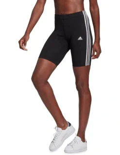 ADIDAS 3 Stripe Bike Short Black/White