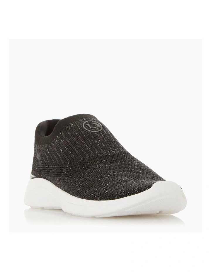 Dune London Easy Slip On Black Fabric 2 Dune London Easy Slip On Black Fabric - Image 2
