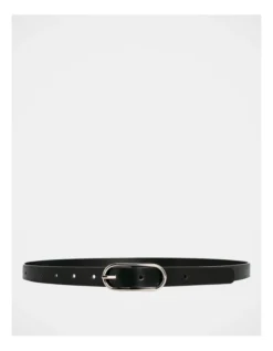 Basque Willow Leather Belt In Black -Myer Clothing Shop 854511490 3 1 720x928