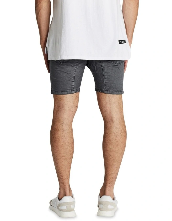 Hellcat Drop Crotch Denim Shorts Charcoal 2 Hellcat Drop Crotch Denim Shorts Charcoal - Image 2