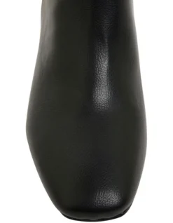 Tabby Black Smooth Boots -Myer Clothing Shop 855343180 7 720x928