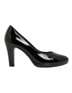 Opera Black Patent Heeled Shoes