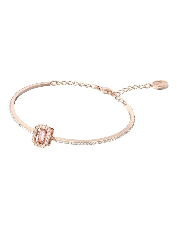 Swarovski Millenia Bangle Octagon Cut Pave Rose Gold-Tone Plated In Pink 2 Swarovski Millenia Bangle Octagon Cut Pave Rose Gold-Tone Plated In Pink - Image 2