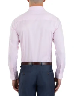 Gibson Slim Fit Flame Pink Shirt FGM709 -Myer Clothing Shop 858333070 3 720x928