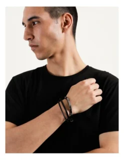 Multi Layer Black Bead Bar Bracelet -Myer Clothing Shop 859194910 6 720x928