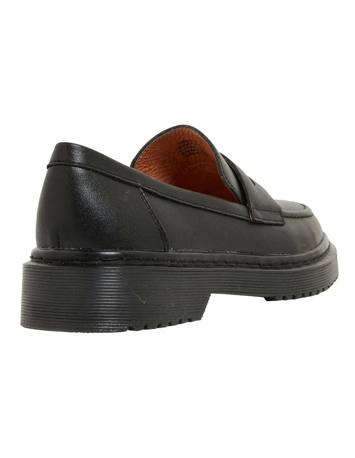 Strata Flat Loafers In Black Leather 3 Strata Flat Loafers In Black Leather - Image 3