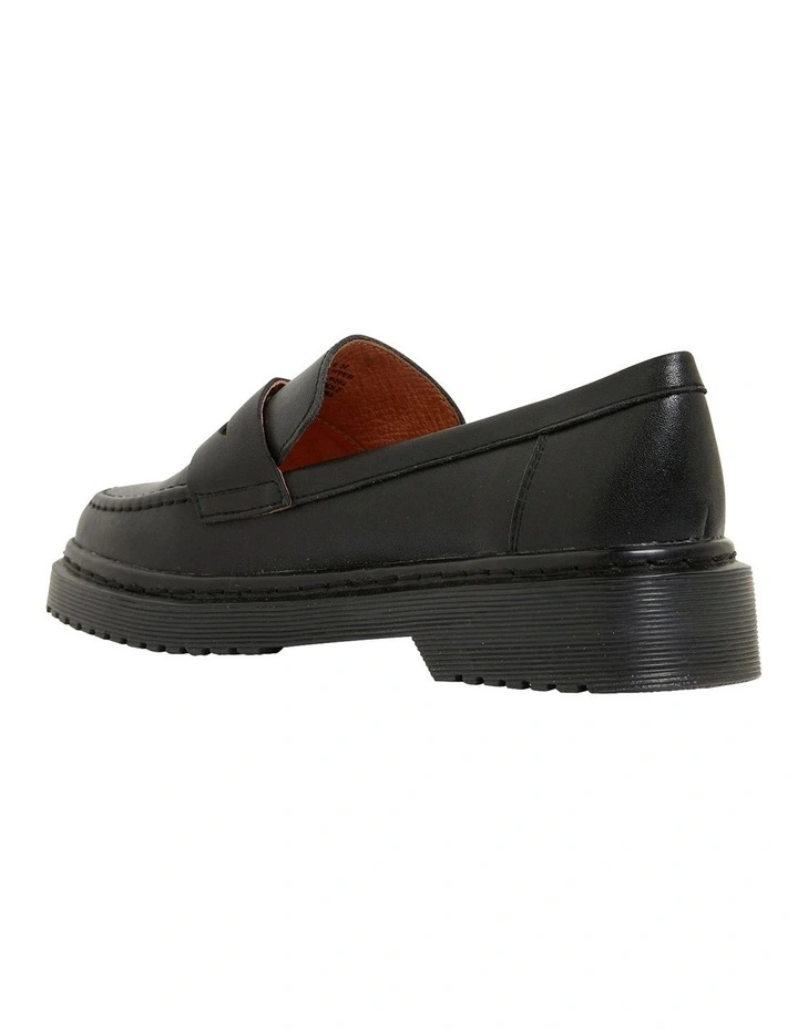 Strata Flat Loafers In Black Leather 5 Strata Flat Loafers In Black Leather - Image 5