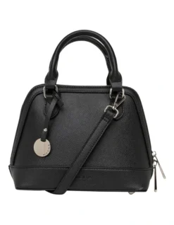 Camelia Black Top Handle Crossbody Bag