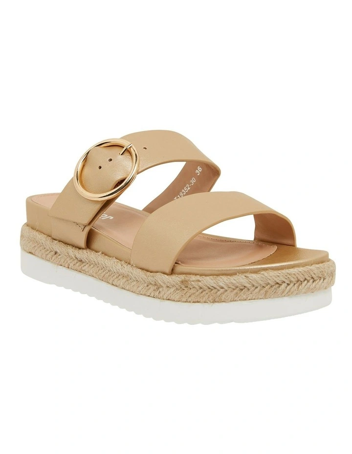 Warsaw Soft Gold Smooth Sandals 2 Warsaw Soft Gold Smooth Sandals - Image 2