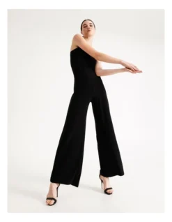 Norma Kamali Sleeveless Straight Leg Jumpsuit Black -Myer Clothing Shop 861530680 7 720x928