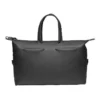 Cassian Black Leather Duffle Bag