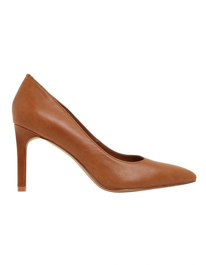 Octavia Heeled Shoes In Cognac Leather 1 Octavia Heeled Shoes In Cognac Leather