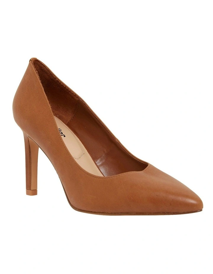 Octavia Heeled Shoes In Cognac Leather 2 Octavia Heeled Shoes In Cognac Leather - Image 2