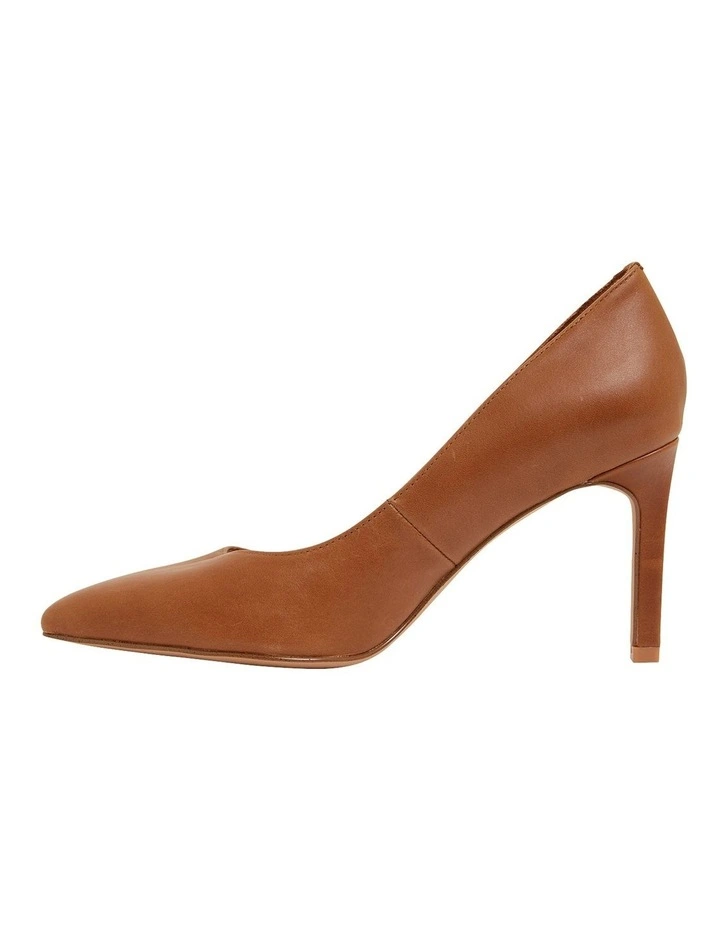 Octavia Heeled Shoes In Cognac Leather 3 Octavia Heeled Shoes In Cognac Leather - Image 3