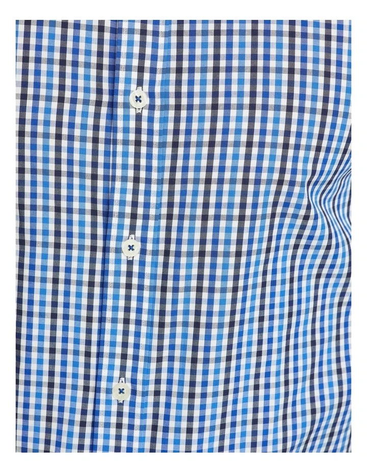 Oxford Beckton Checked Shirt In Blue 6 Oxford Beckton Checked Shirt In Blue - Image 6