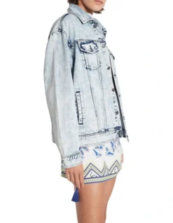 The Lucky Chance Relaxed Fit Jacket Indigo Acid Wash -Myer Clothing Shop 863672950 3 720x928