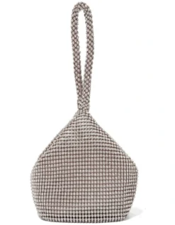 Forever New Lea Diamante Pouch In Beige