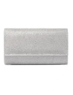 Forever New Hannah Heatfix Foldover Clutch In Silver