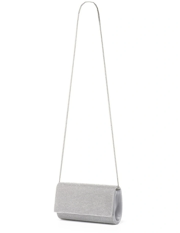 Forever New Hannah Heatfix Foldover Clutch In Silver 2 Forever New Hannah Heatfix Foldover Clutch In Silver - Image 2