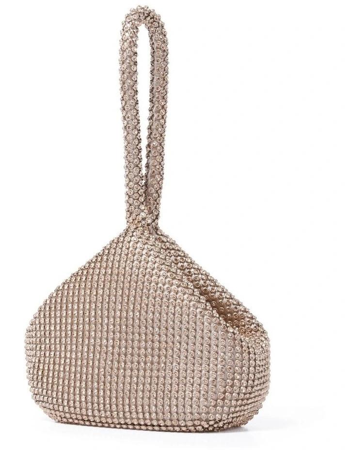 Forever New Lea Diamante Pouch In Gold 2 Forever New Lea Diamante Pouch In Gold - Image 2