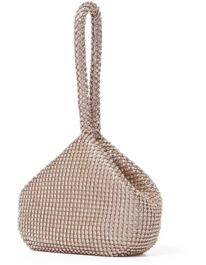 Forever New Lea Diamante Pouch In Gold 3 Forever New Lea Diamante Pouch In Gold - Image 3