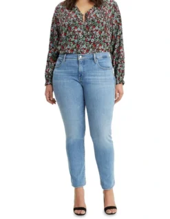 Curve 311 Shaping Skinny Jeans Light Blue