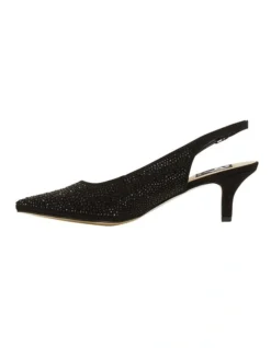 Teagan Black Fabric Heeled Shoes -Myer Clothing Shop 866104210 3 720x928